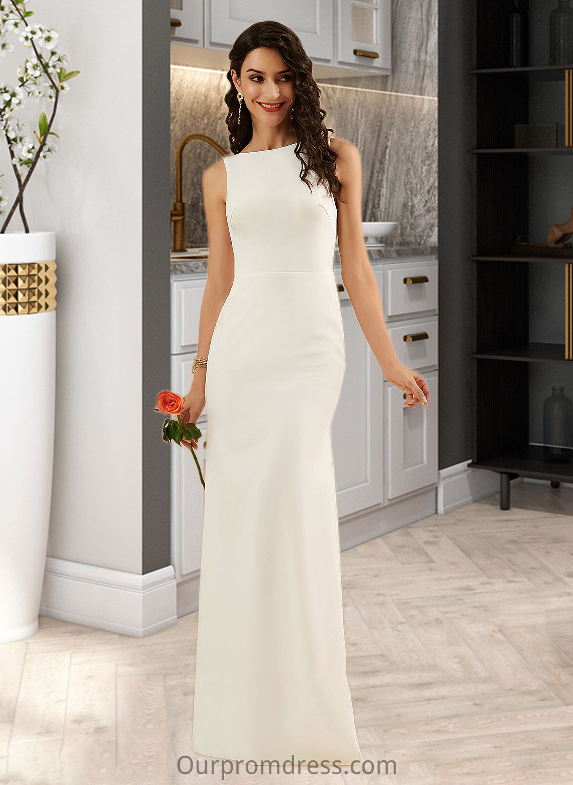 Izabelle Trumpet/Mermaid Floor-Length Wedding Dress HDP0013762