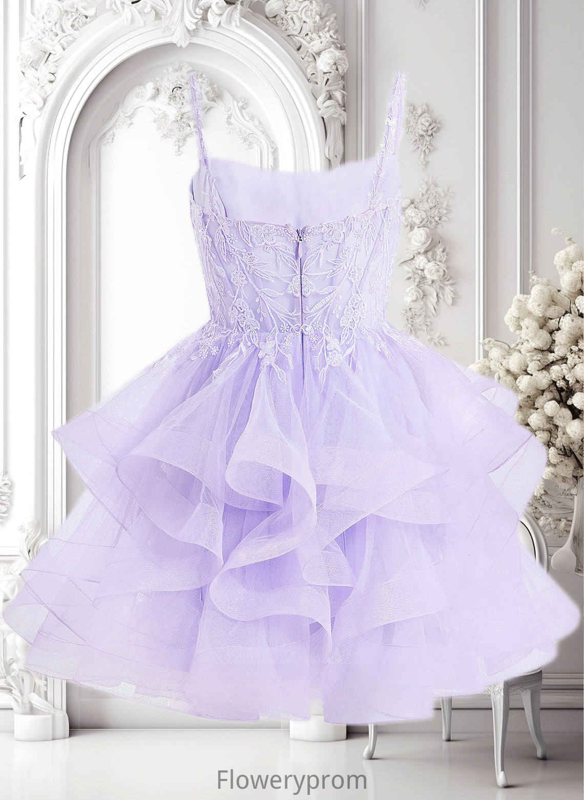 Nicole Ball-Gown/Princess Sweetheart Short Tulle Homecoming Dress HDP0025677