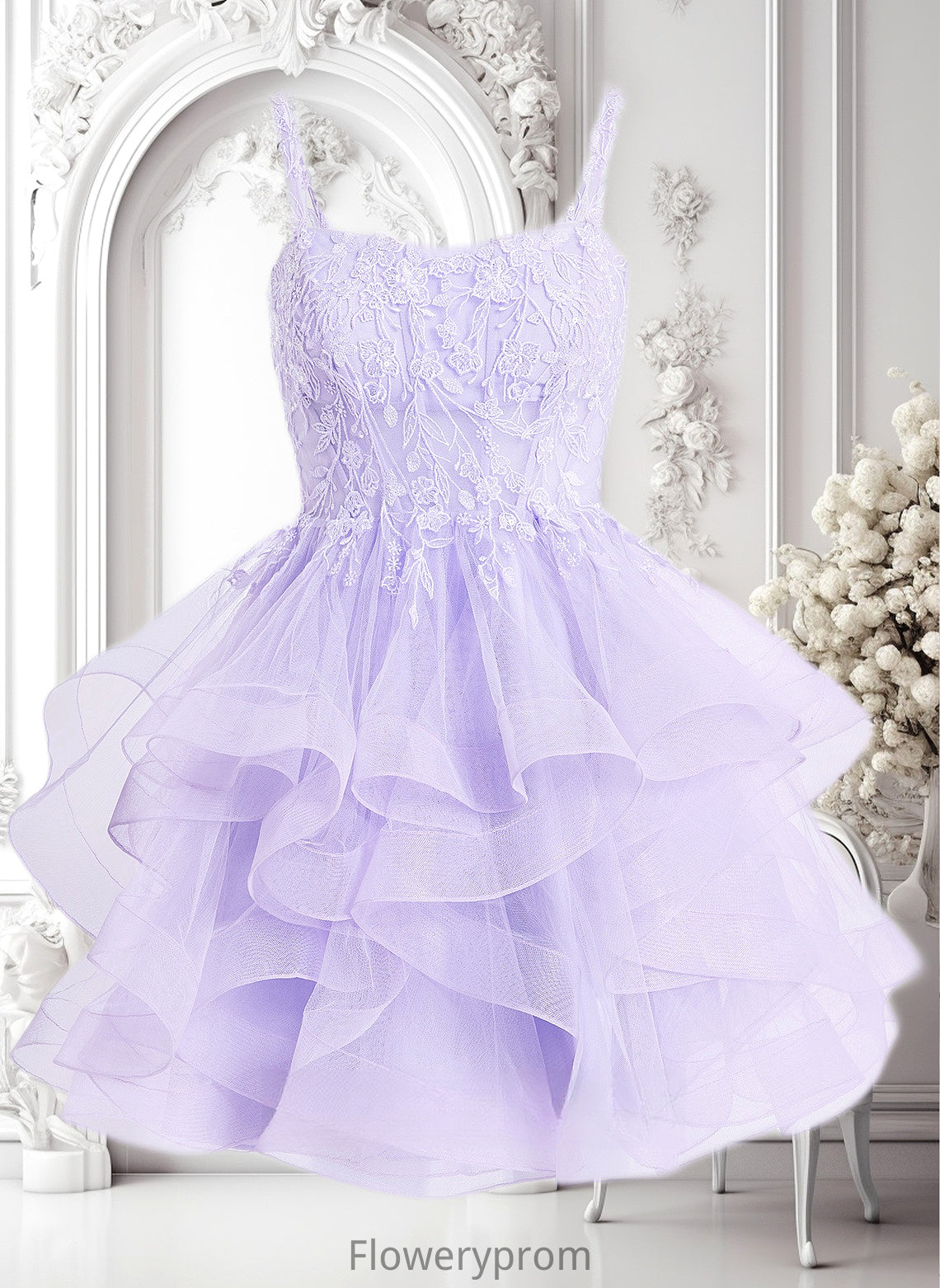 Nicole Ball-Gown/Princess Sweetheart Short Tulle Homecoming Dress HDP0025677