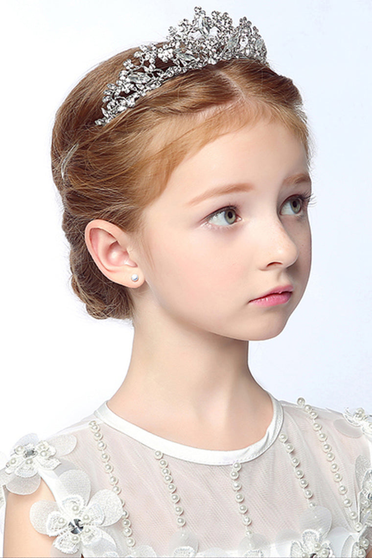 Classic Alloy Headpiece With Rhinestone Flower Girl Tiaras / Headbands