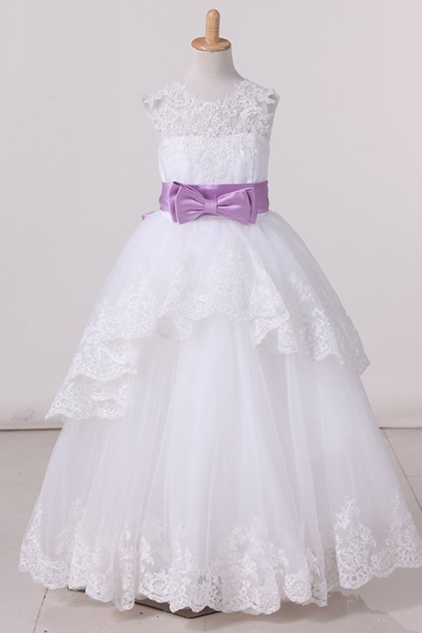 2024 New Arrival A Line Flower Girl Dresses Scoop P8EHL1LC