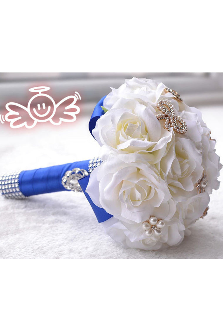 Eye-Catching Round Satin Bridal Bouquets