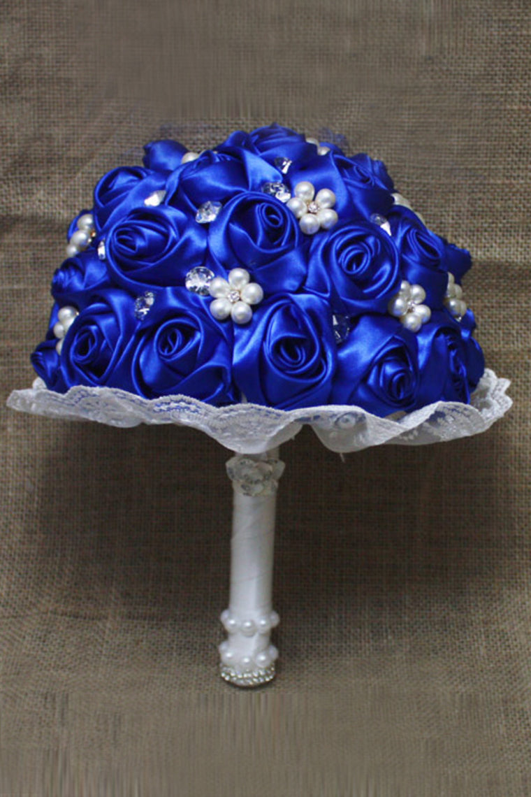 Rhinestone Round Roses Bouquets Wedding Flowers (26*22cm)