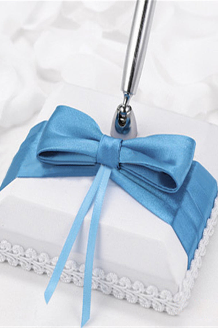 Fresh Sash/Bow Guestbook & Pen Set