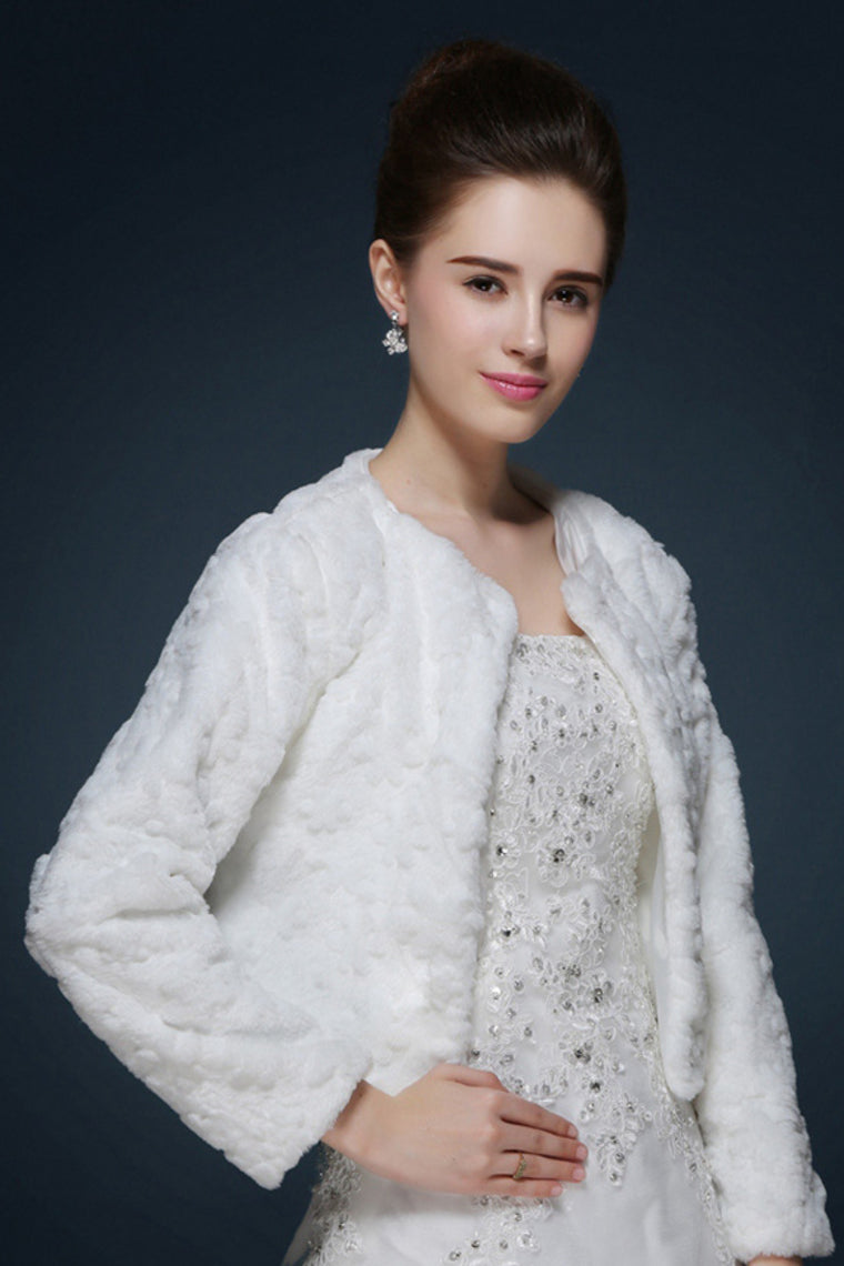 Wedding / Party/Evening Faux Fur Boleros Long Sleeves Fur Coats