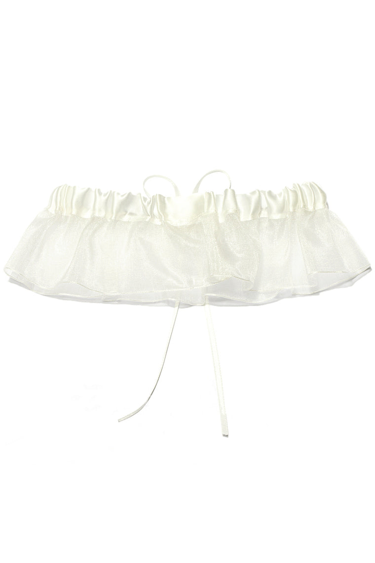 Organza With Rhinestone Wedding Garters