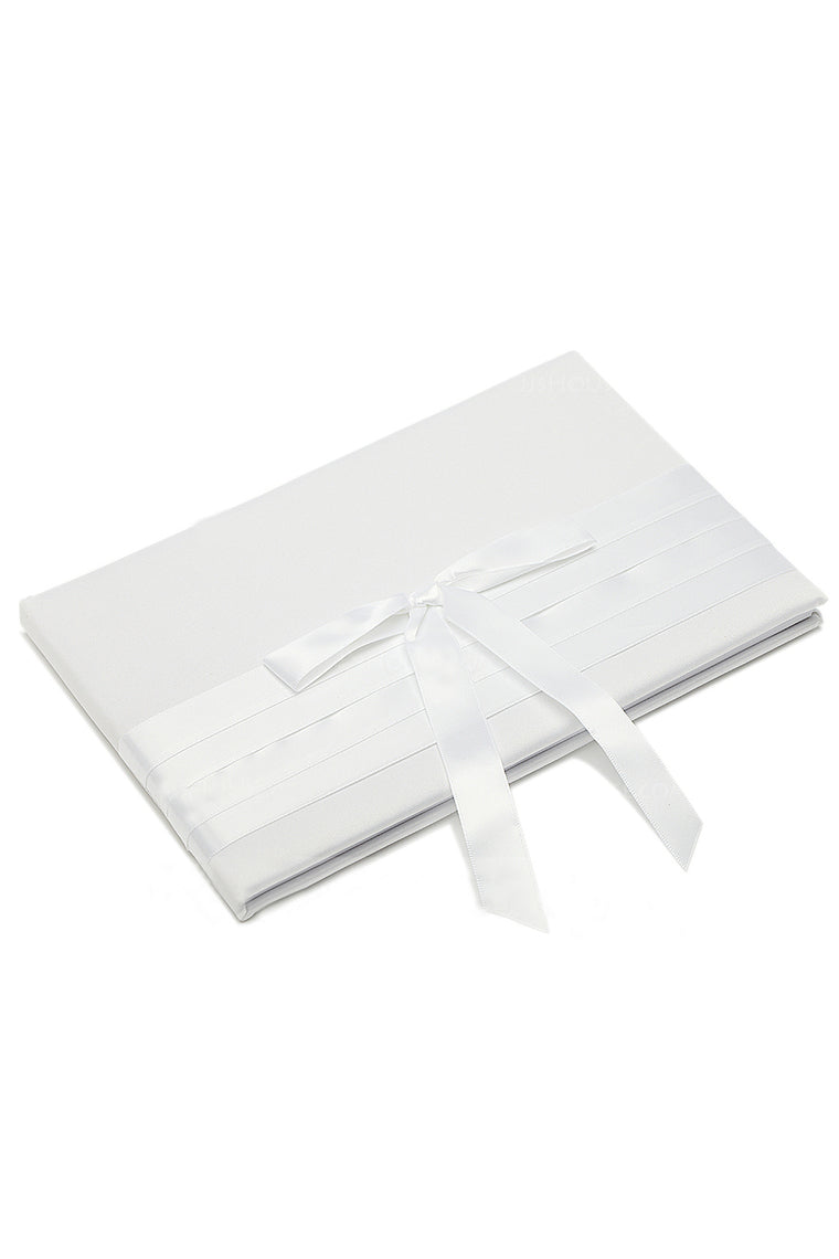 Pure Bow/Sash Guestbook & Pen Set