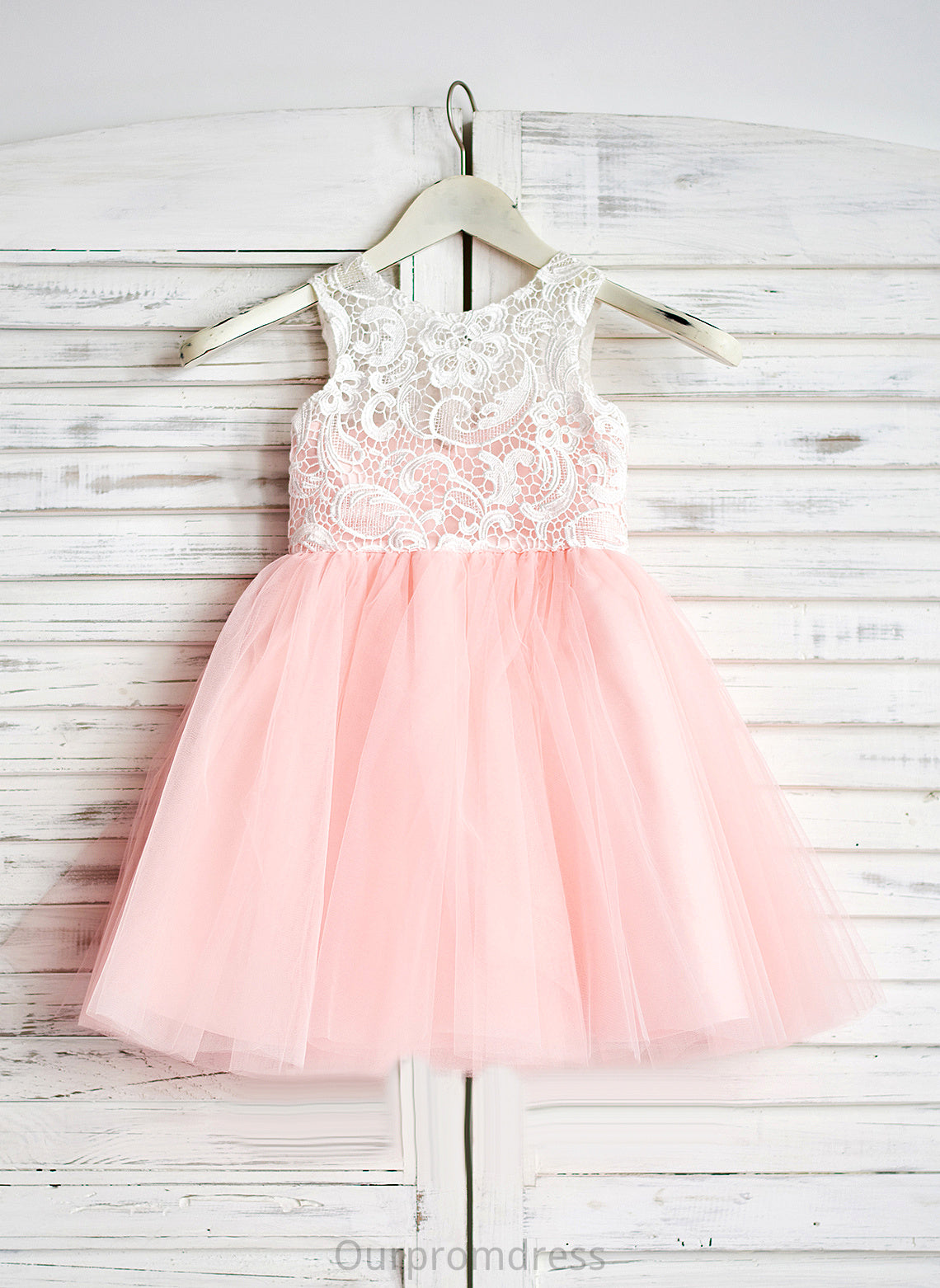 Sleeveless Tulle Flower Scoop Flower Girl Dresses Maliyah - Neck With Girl Knee-length A-Line Lace Dress