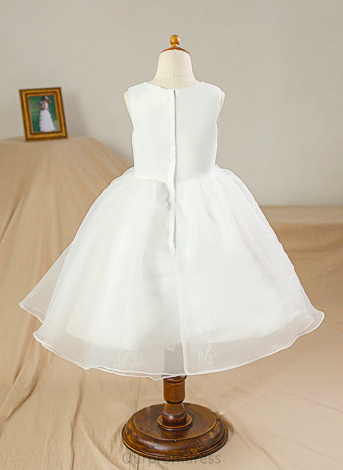 Flower Girl Dresses Justine Satin/Tulle Girl Flower Neck Knee-length Gown Dress Ball Scoop - Sleeveless