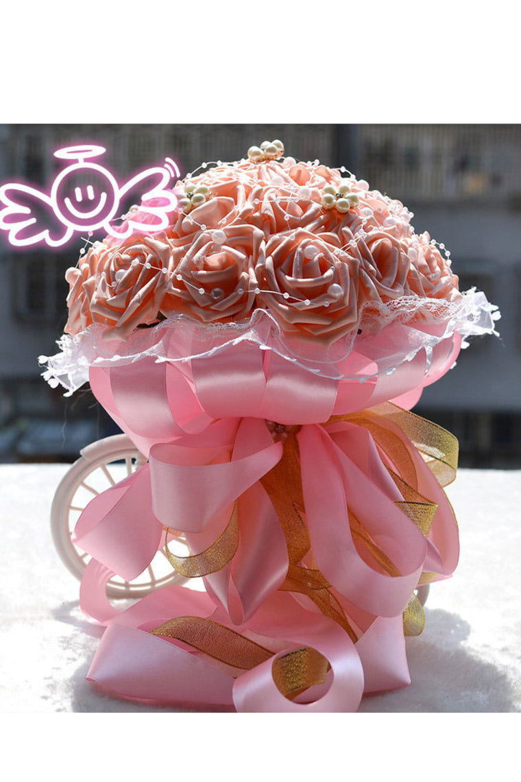 Graceful Round Foam Bridal Bouquets