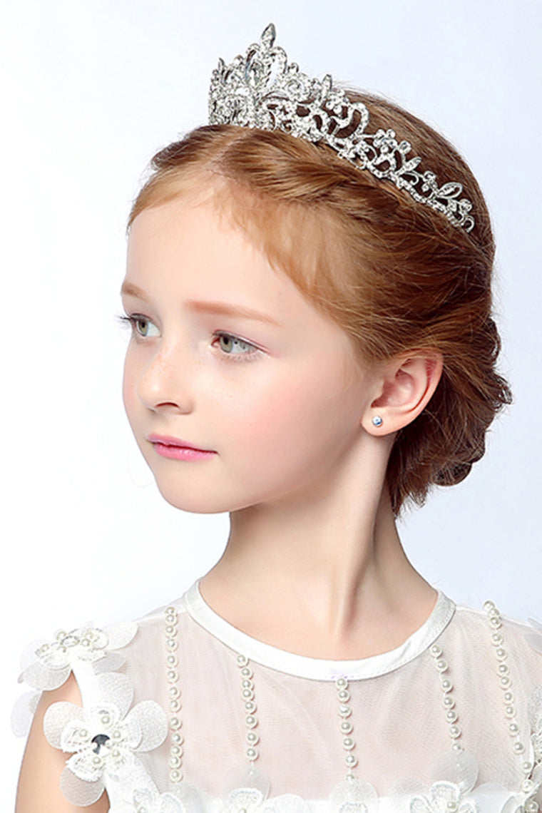 Classic Alloy Headpiece With Rhinestone Flower Girl Tiaras / Headbands