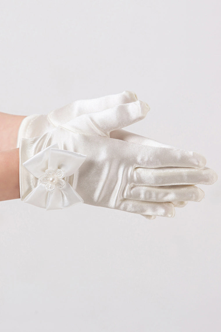 Wrist Length Wedding Flower Girl Gloves