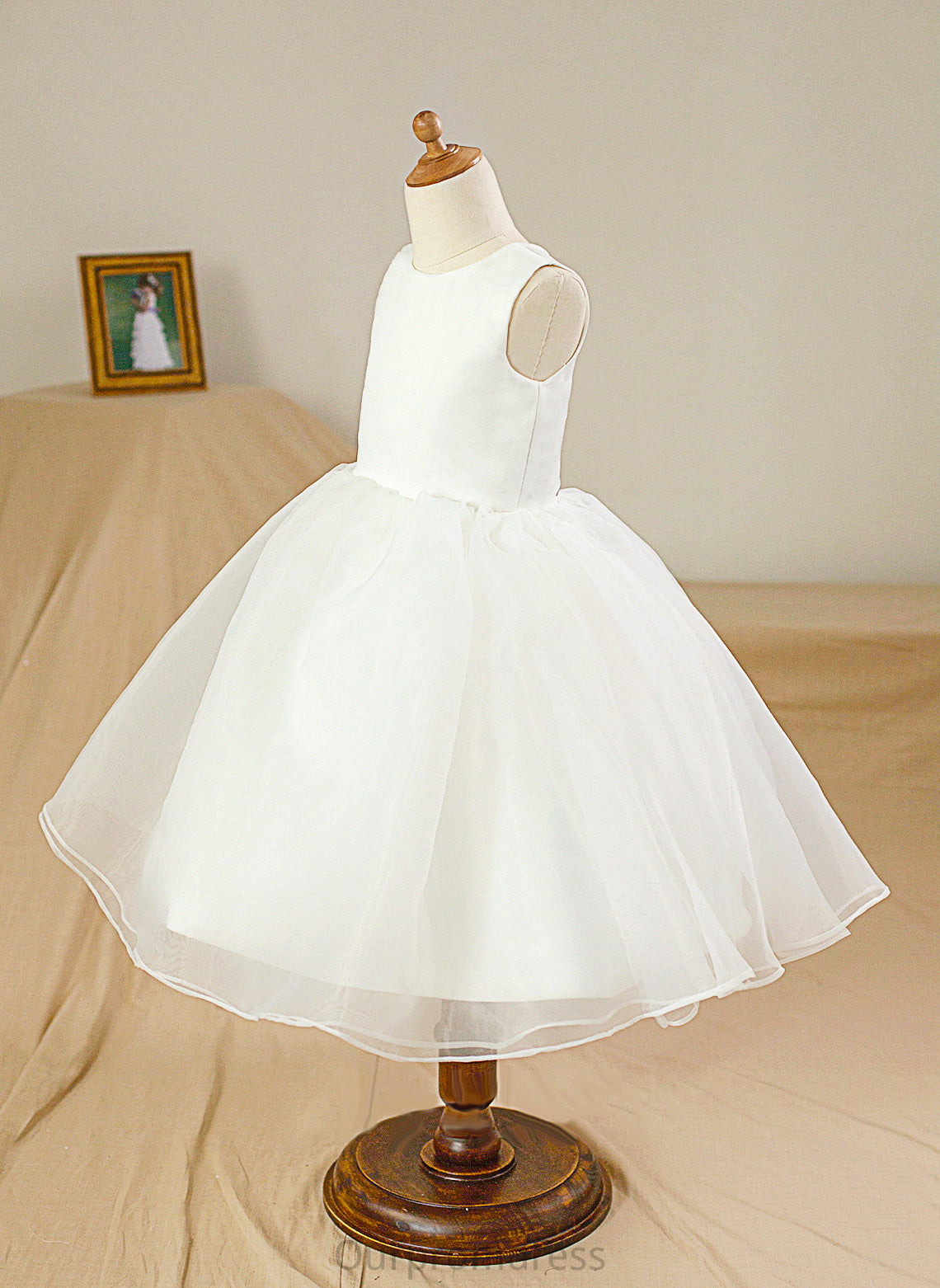 Flower Girl Dresses Justine Satin/Tulle Girl Flower Neck Knee-length Gown Dress Ball Scoop - Sleeveless