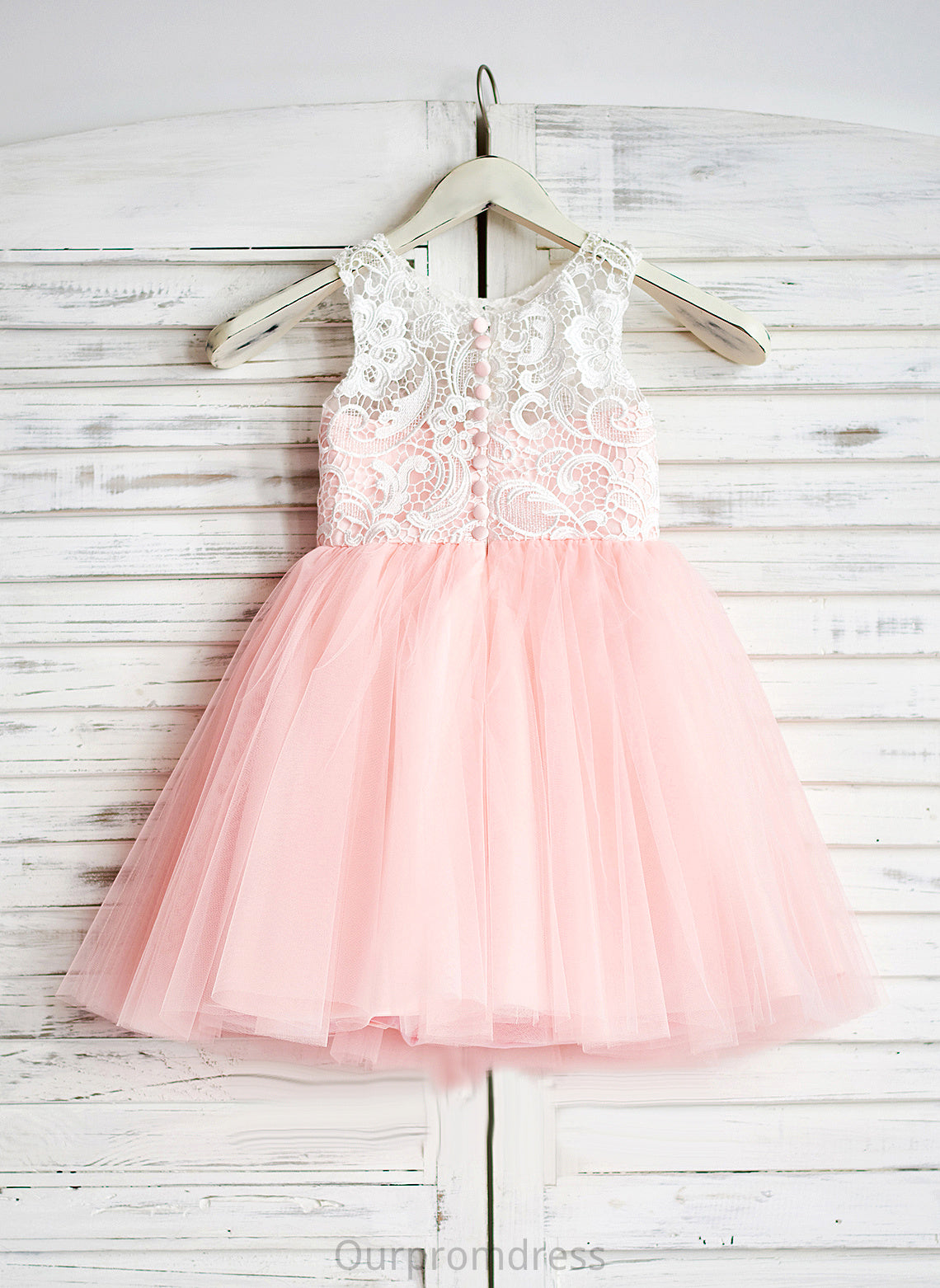 Sleeveless Tulle Flower Scoop Flower Girl Dresses Maliyah - Neck With Girl Knee-length A-Line Lace Dress