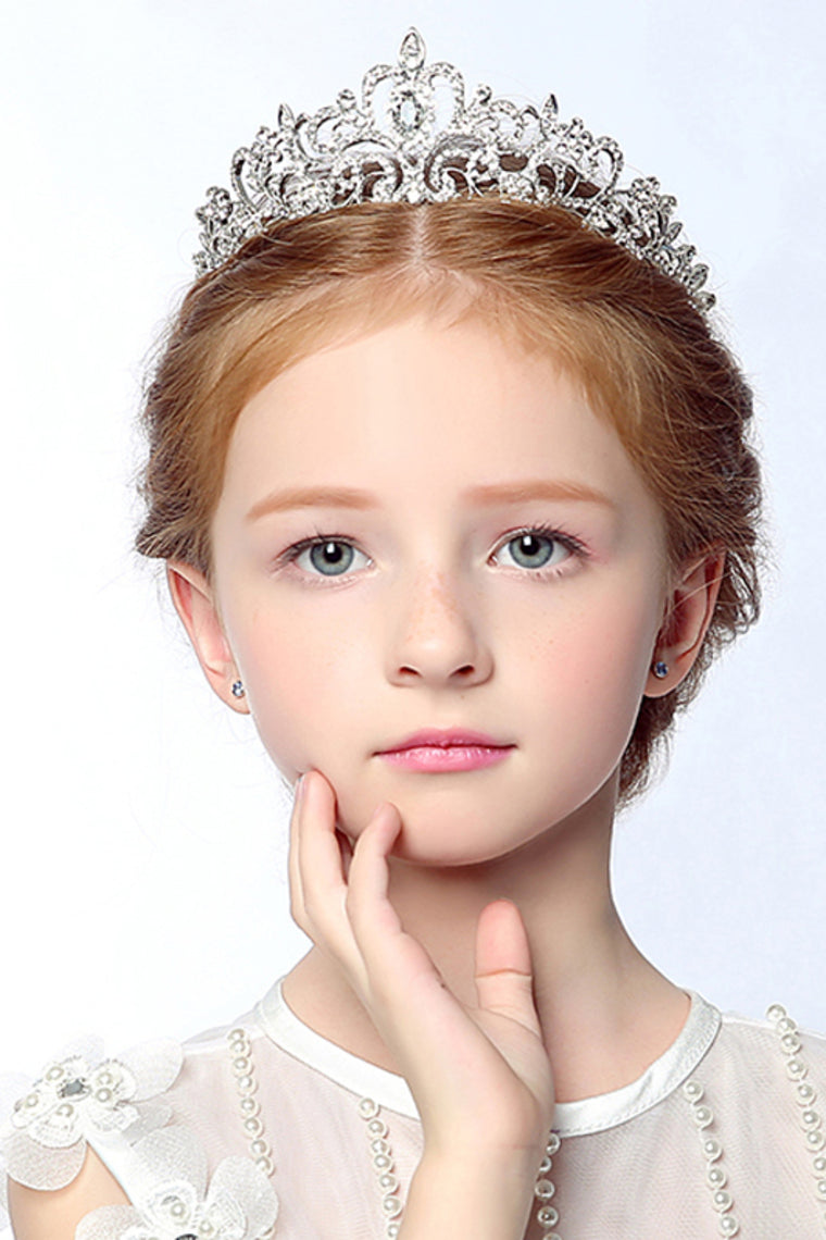 Classic Alloy Headpiece With Rhinestone Flower Girl Tiaras / Headbands