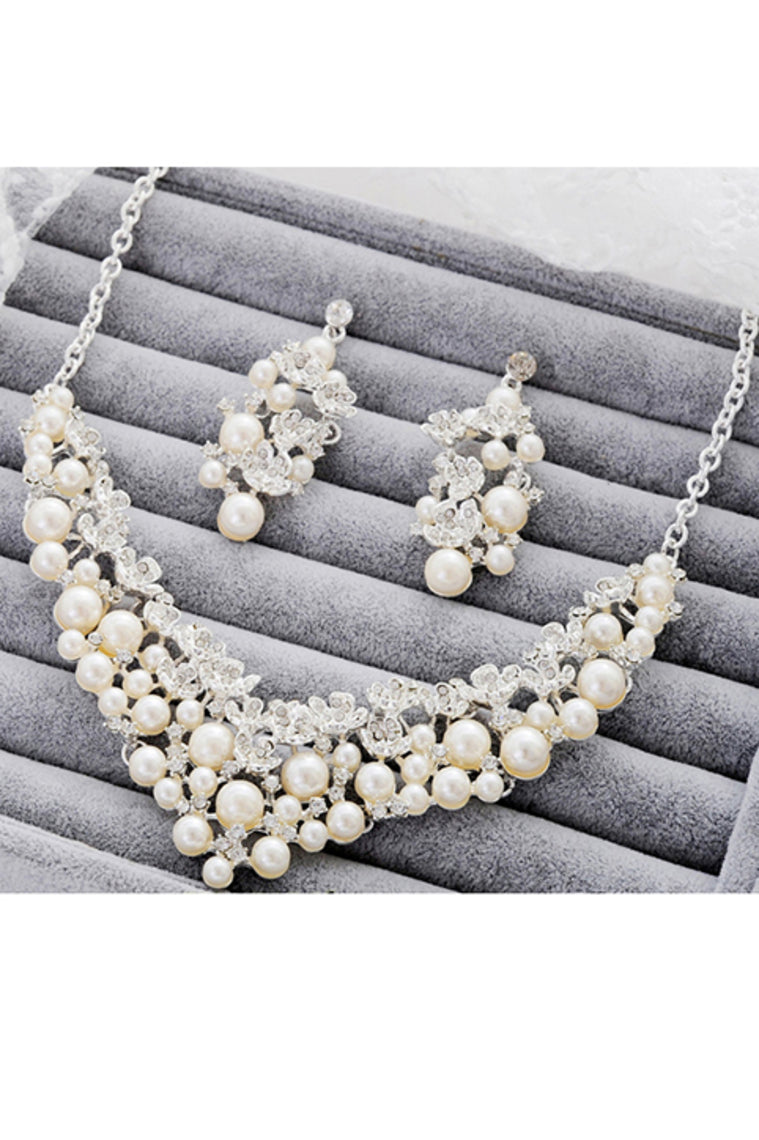 Gorgeous Alloy With Pearl/Rhinestone Ladies' Jewelry Sets