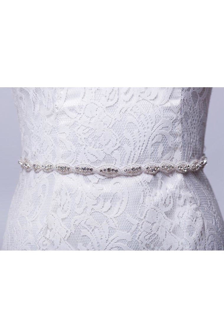 Concise Satin Wedding/Evening Ribbon Sash With Rhinestone