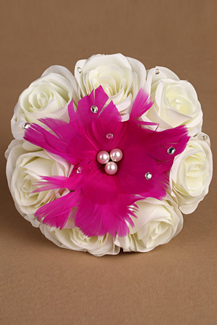 Round Style The Bride Holding Flowers (18*16cm)