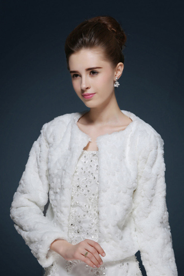 Wedding / Party/Evening Faux Fur Boleros Long Sleeves Fur Coats