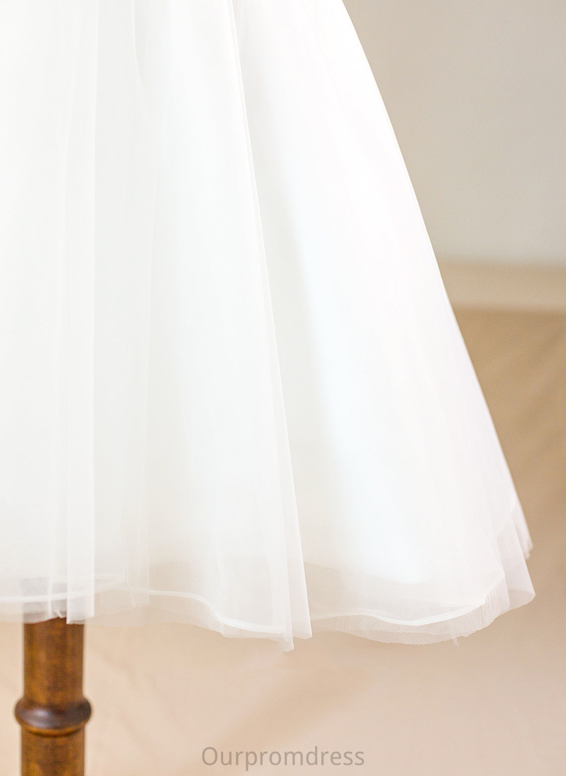 Sash Neck Dress Flower Scoop Knee-length Nicky Ball Tulle Flower Girl Dresses - Girl Gown With Sleeveless