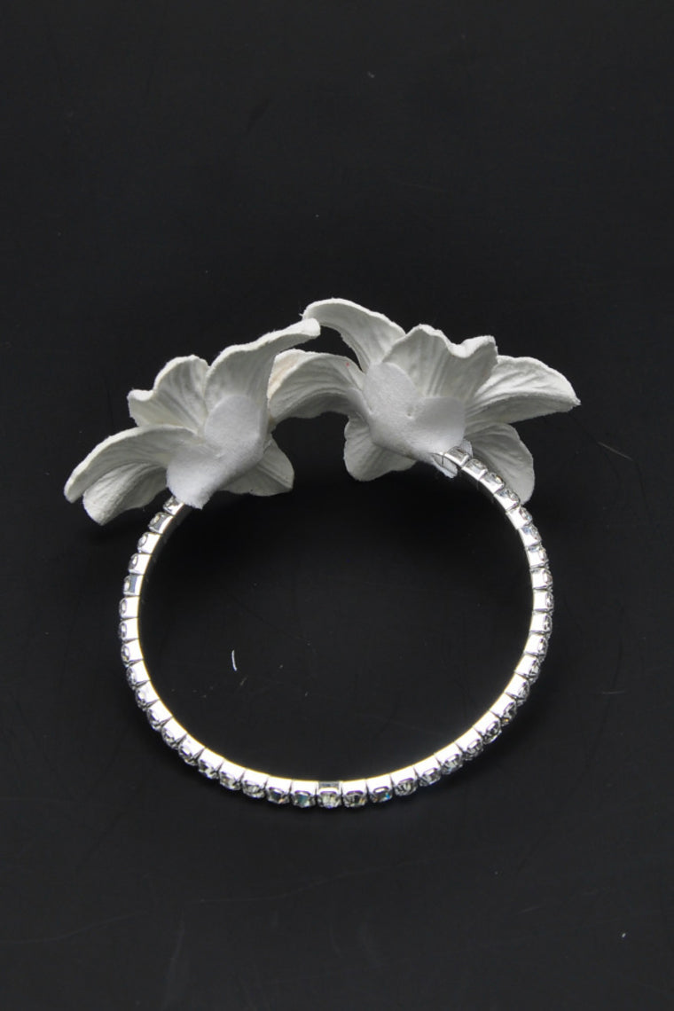 Delicate Free-Form Satin Wrist Corsage