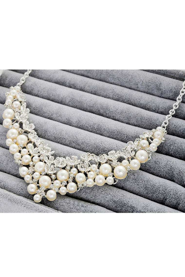 Gorgeous Alloy With Pearl/Rhinestone Ladies' Jewelry Sets