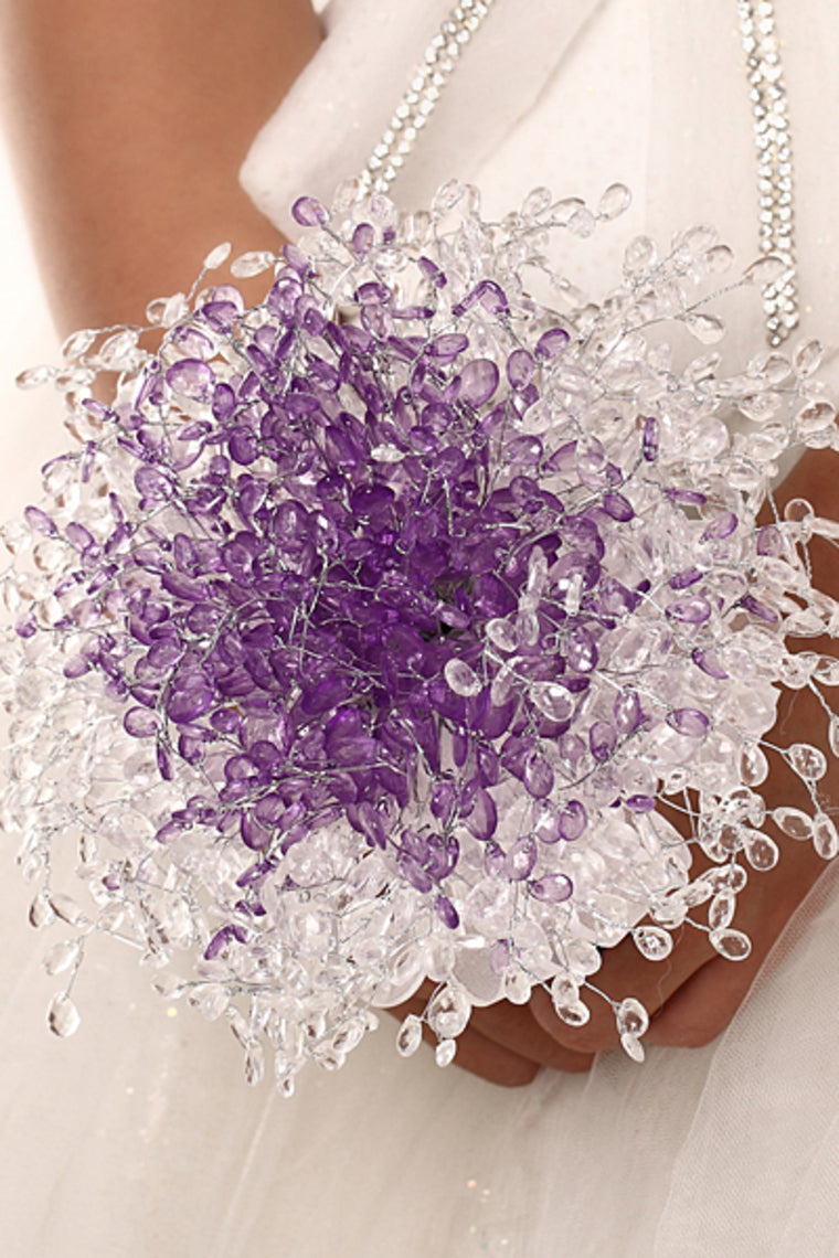 Wedding Bouquet Popular Violet Wedding Bride Bridesmaid Holding Flowers Noble And Elegant (20*21cm XT-3127 )