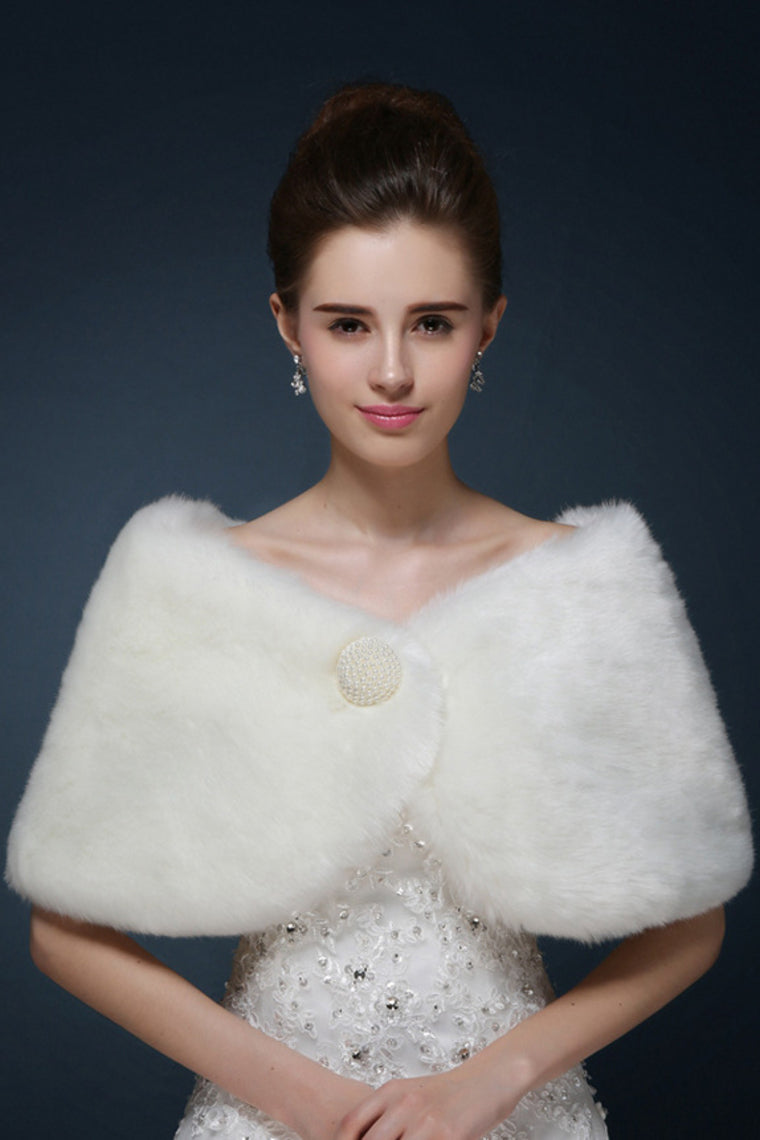 Wedding / Party/Evening Faux Fur Shawls Sleeveless Wedding Wraps