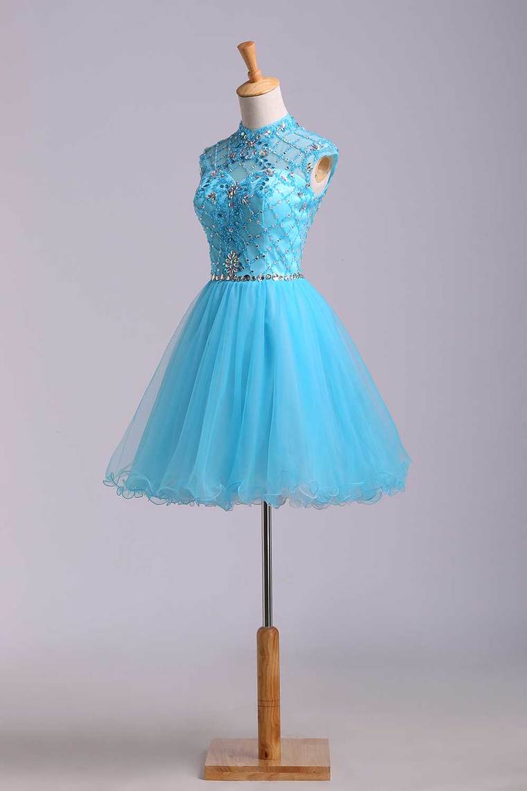 2024 Homecoming Dresses Color Blue Size 0 2 4 6 Ship Today