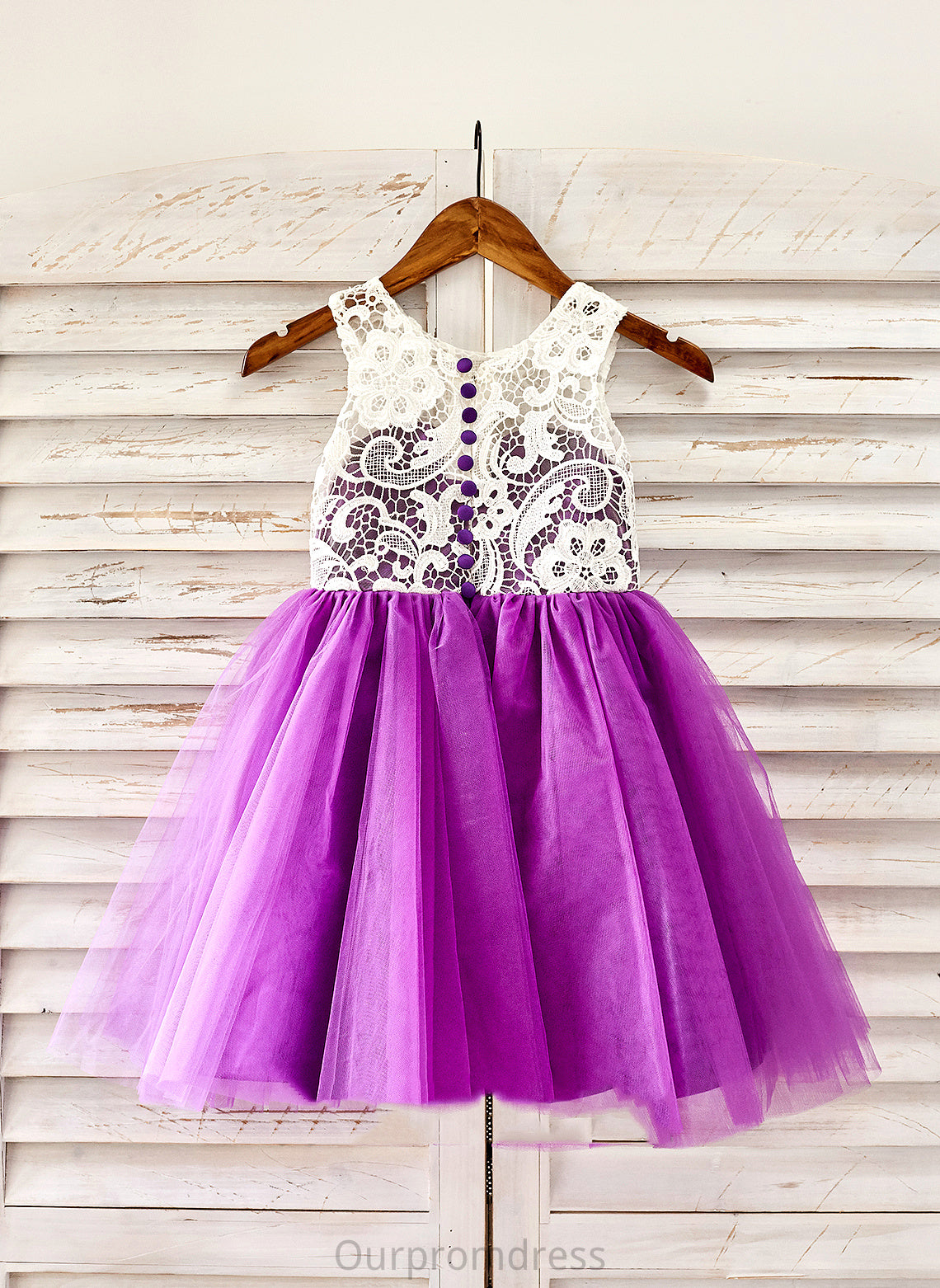 Sleeveless Tulle Flower Scoop Flower Girl Dresses Maliyah - Neck With Girl Knee-length A-Line Lace Dress