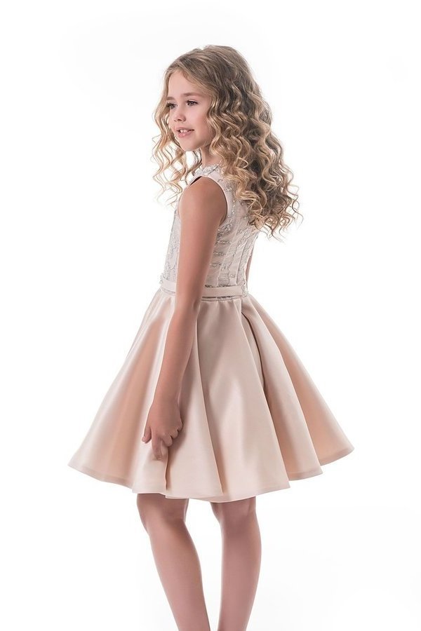 2024 Scoop Flower Girl Dresses A Line Beaded P388G4TB