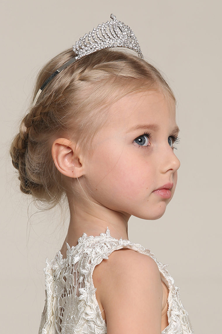 Pretty Cubic Zirconia Wedding Flower Girl Tiara