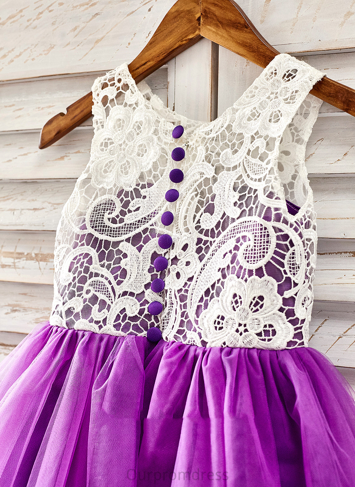 Sleeveless Tulle Flower Scoop Flower Girl Dresses Maliyah - Neck With Girl Knee-length A-Line Lace Dress