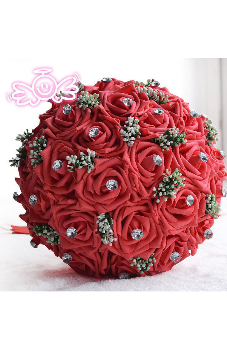 Graceful Round Foam Bridal Bouquets