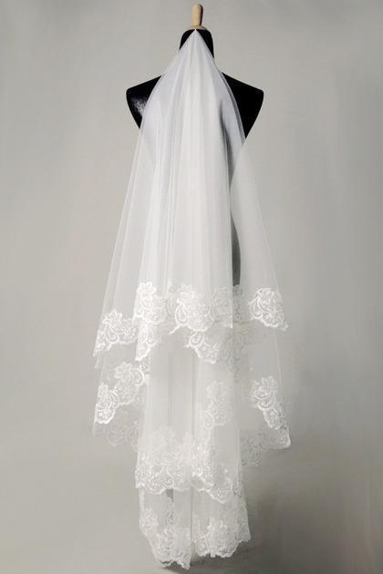 Bridal Veils With Applique