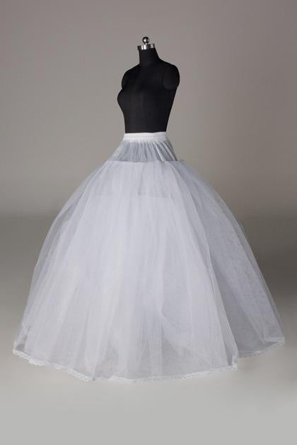 Women Tulle Netting/Polyester Floor Length 3 Tiers Petticoats