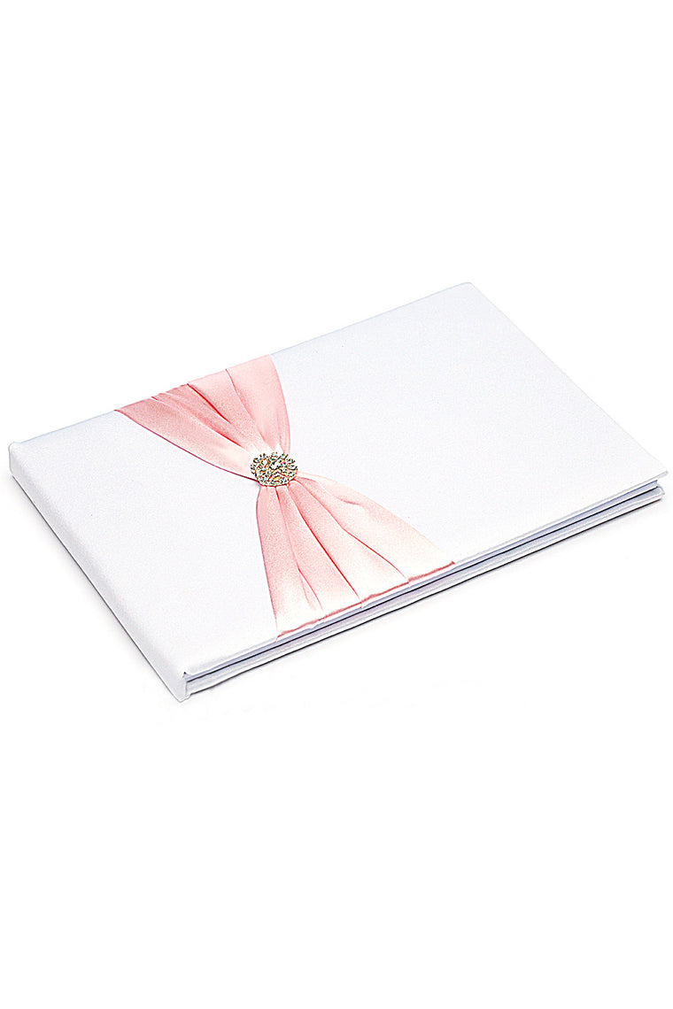 Splendor Rhinestones/Bow Guestbook & Pen Set