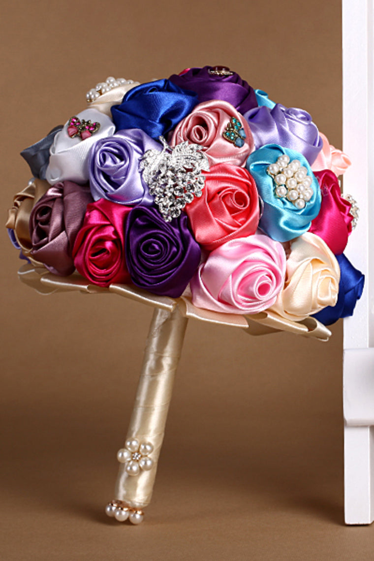 Colorful Wedding Bouquet Bride Holding Flowers (26*20cm)