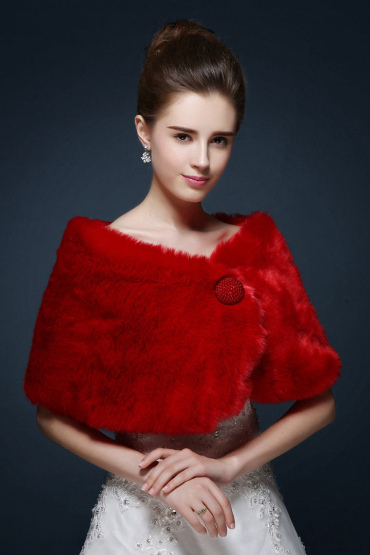 Wedding / Party/Evening Faux Fur Shawls Sleeveless Wedding Wraps