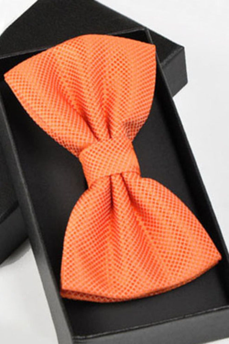 Fashion Polyester Bow Tie Orange