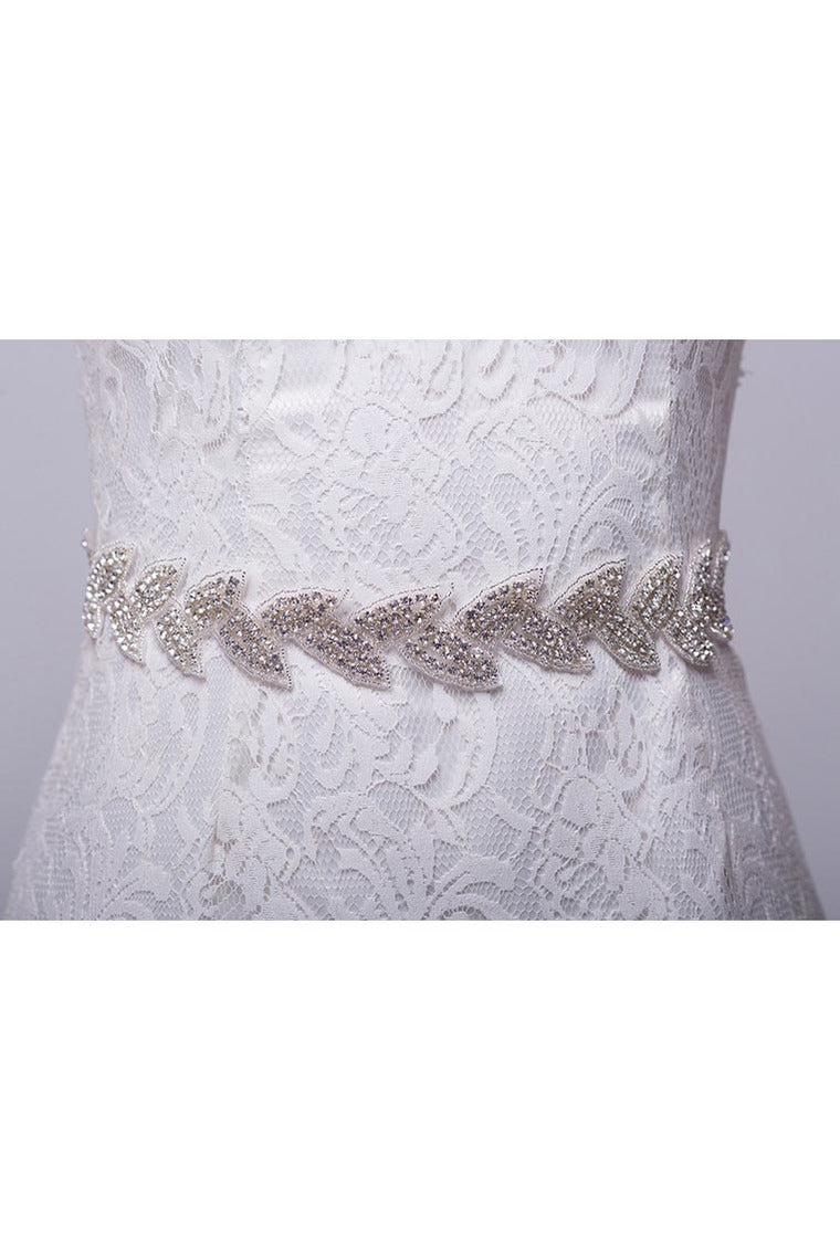 Delicate Satin Wedding/Evening Ribbon Sash With Rhinestone