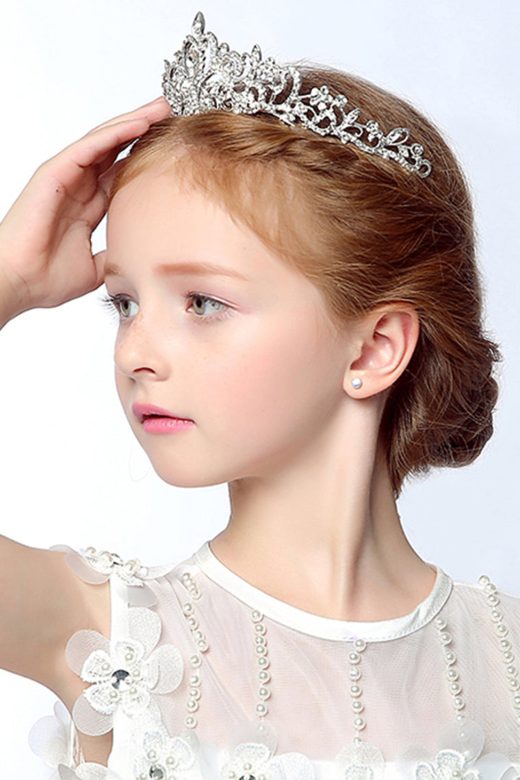 Classic Alloy Headpiece With Rhinestone Flower Girl Tiaras / Headbands