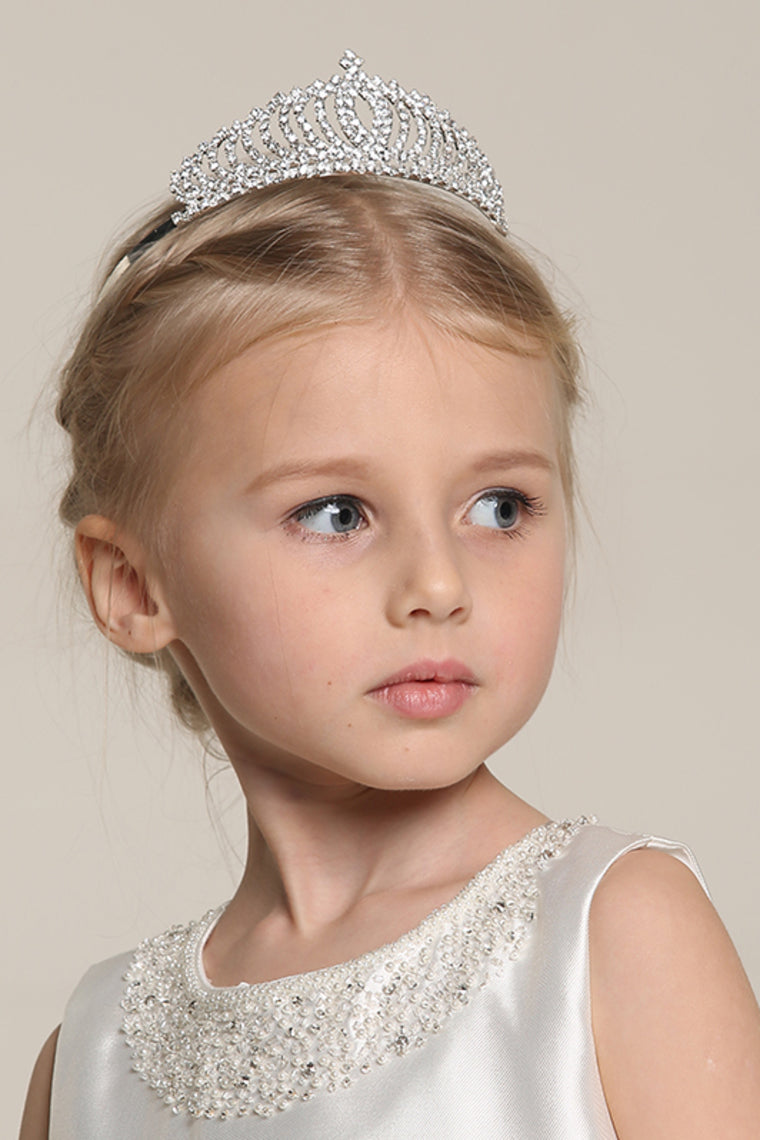 Pretty Cubic Zirconia Wedding Flower Girl Tiara