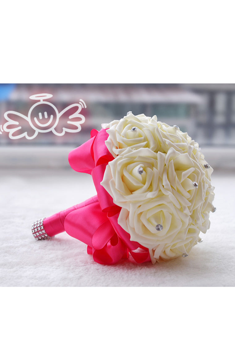 Fascinating Round Foam Bridal Bouquets