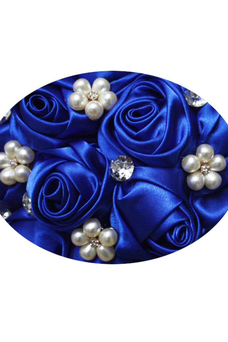 Rhinestone Round Roses Bouquets Wedding Flowers (26*22cm)