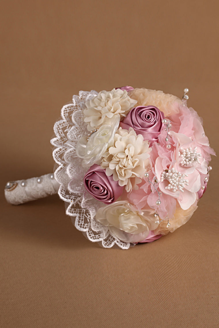 Wedding Flowers Rhinestone Round Roses Bouquets (26*22cm)