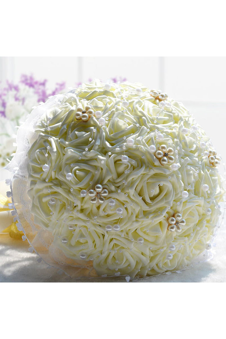 Graceful Round Foam Bridal Bouquets