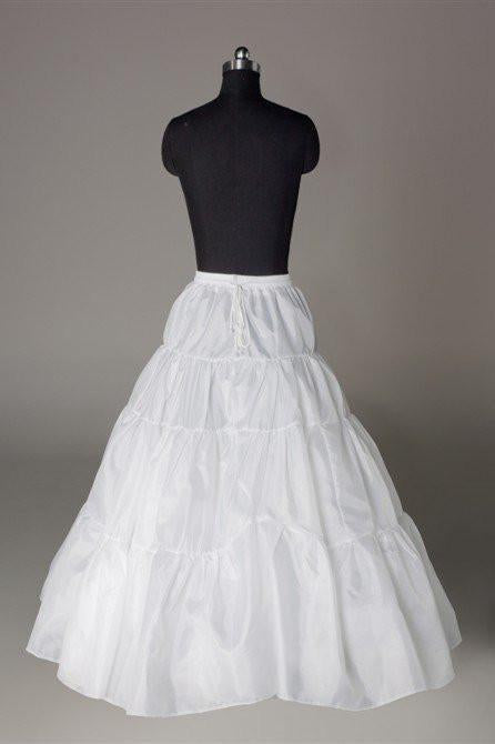 Fashion Wedding Petticoat Accessories White Floor Length Underskirt