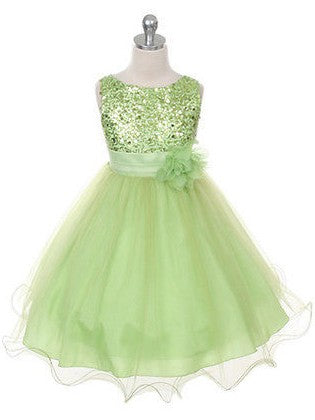 Ball Gown Jewel Sleeveless Hand-Made Flower Long Tulle Dresses TPP0007490